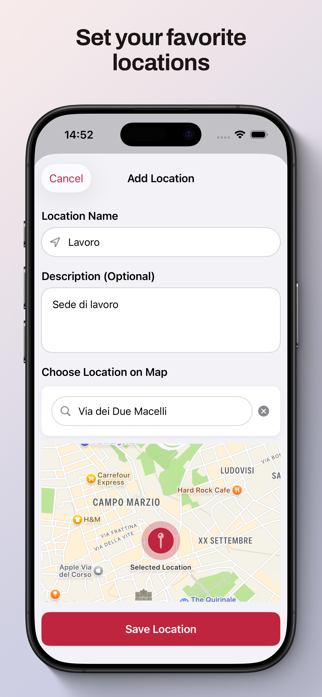 Incident details with location and category